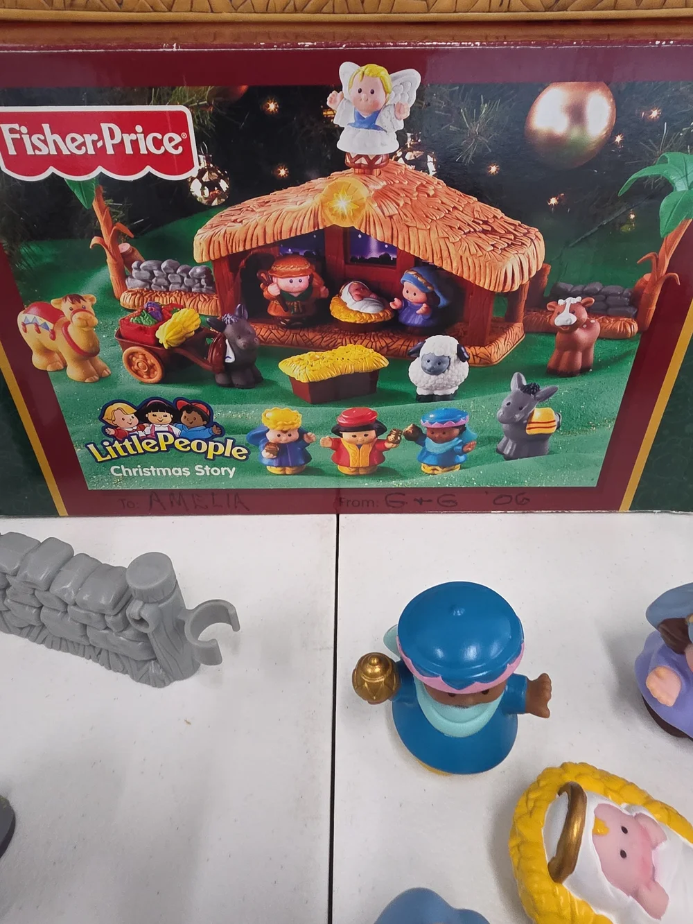 Fisher-Price Little People Christmas Story Nativity J2404 Works Incomplete